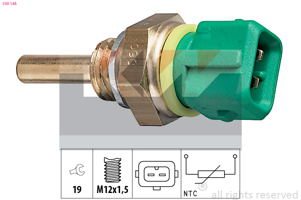 Senzor,temperatura lichid de racire 530 148 KW